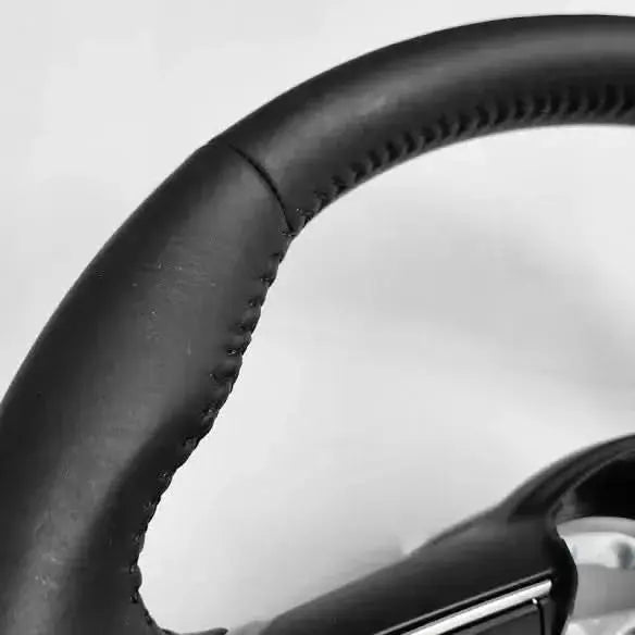 Fronx Top Model Steering - Leather Upholstery wrapped with all controls - Sahiba Car