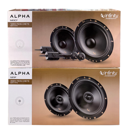 Infinity Alpha 603CF & 603F Combo - Infinity Alpha Components and Coaxials speakers