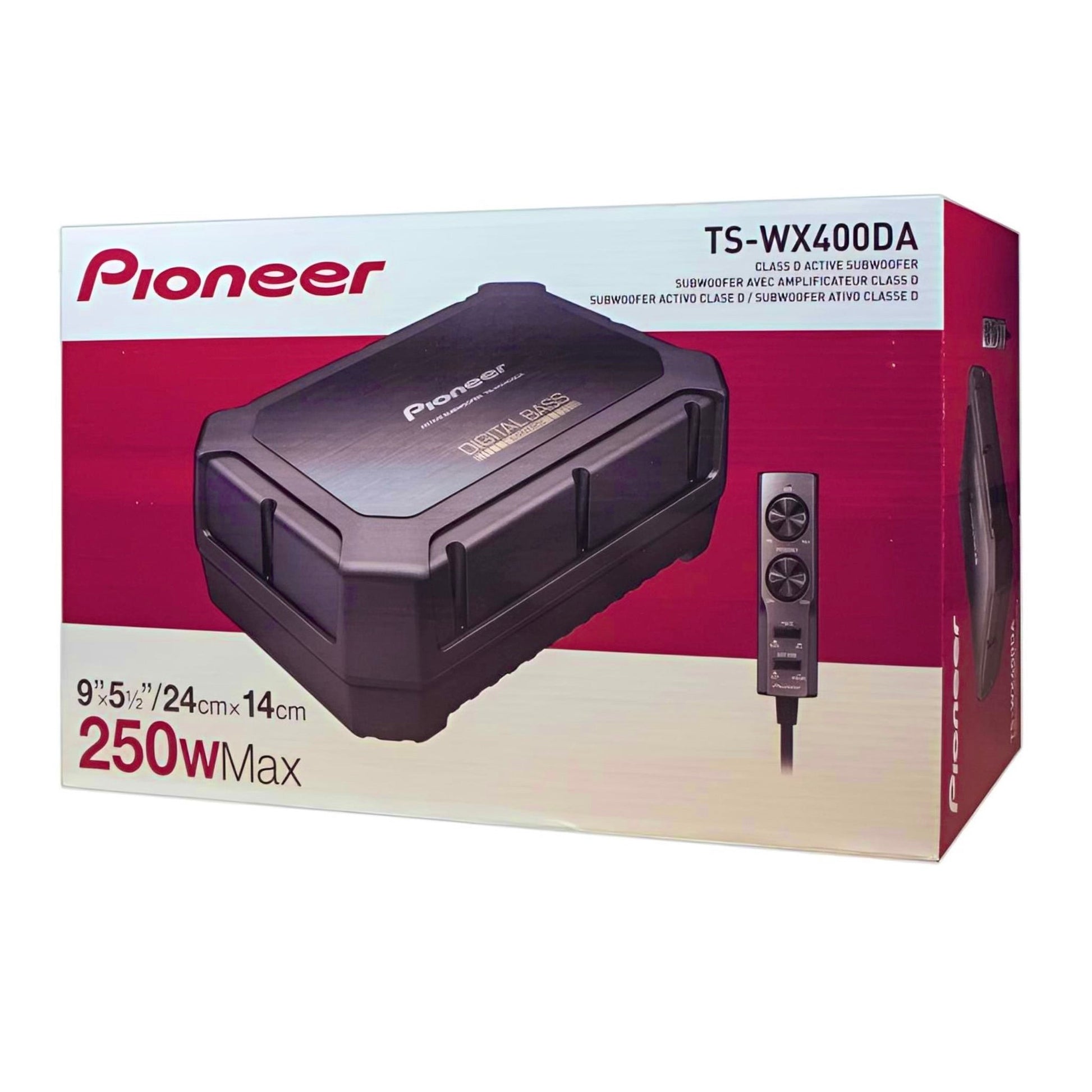 Pioneer Car Underseat Woofer TS-WX400DA Class D Active Underseat Woofer 250 Watts Max Power - Sahiba Car
