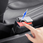 Sahiba Car 2-piece set of premium metal car seat belt buckle clips for secure and stylish vehicle safety.