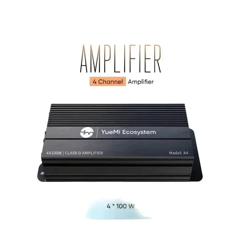 YueMi A4 4-Channel Class D 140W Car Amplifier YUEMI ECOSYSTEM