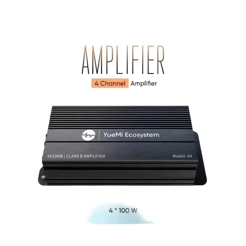 YueMi A4 4-Channel Class D 140W Car Amplifier YUEMI ECOSYSTEM