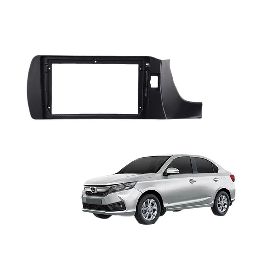 Honda Amaze 2018 Onwards 9 inches Android Frame with Coupler (Gloss Black) - Sahiba Car