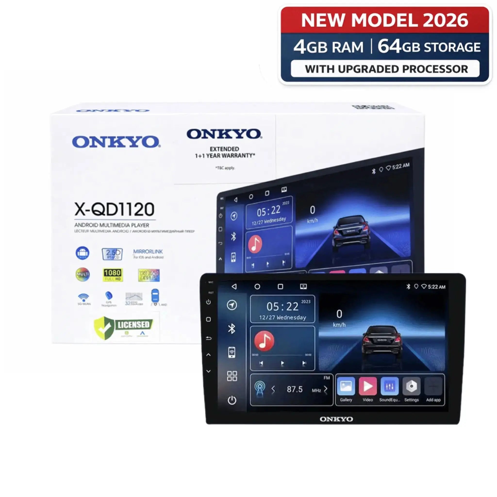 Onkyo X-QD1120 9" Android Stereo with Certified Wireless CarPlay & Android Auto 2026 Onkyo
