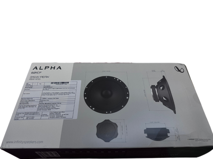 Infinity Alpha 601CF 6.5" 2-Way Car Audio Component Speakers (315W Peak 45W RMS) - Sahiba Car
