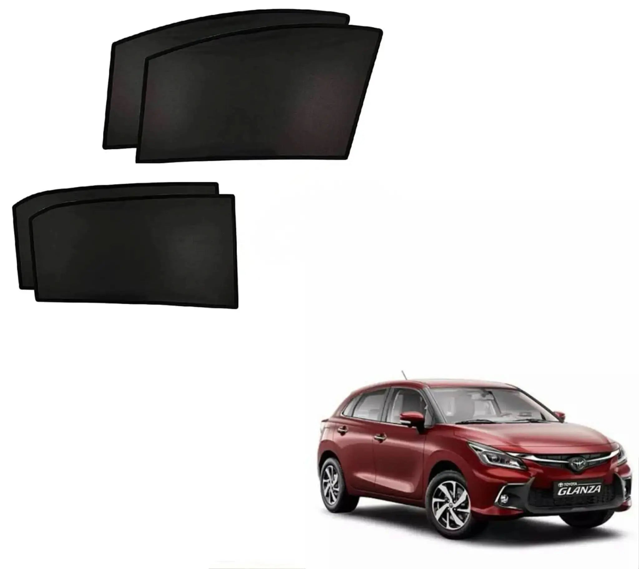 Toyota Glanza Custom Fit Sunshade Mesh Window Covers Sahiba Car