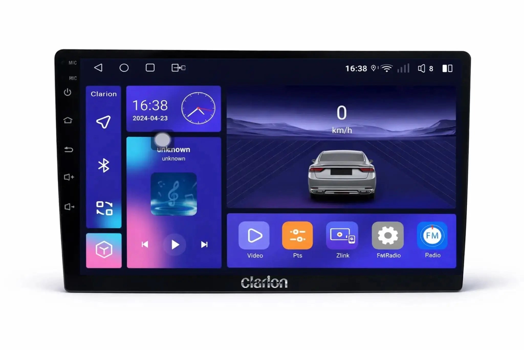 Clarion GL-300 Android stereo with CarPlay & Android Auto - Sahiba Car