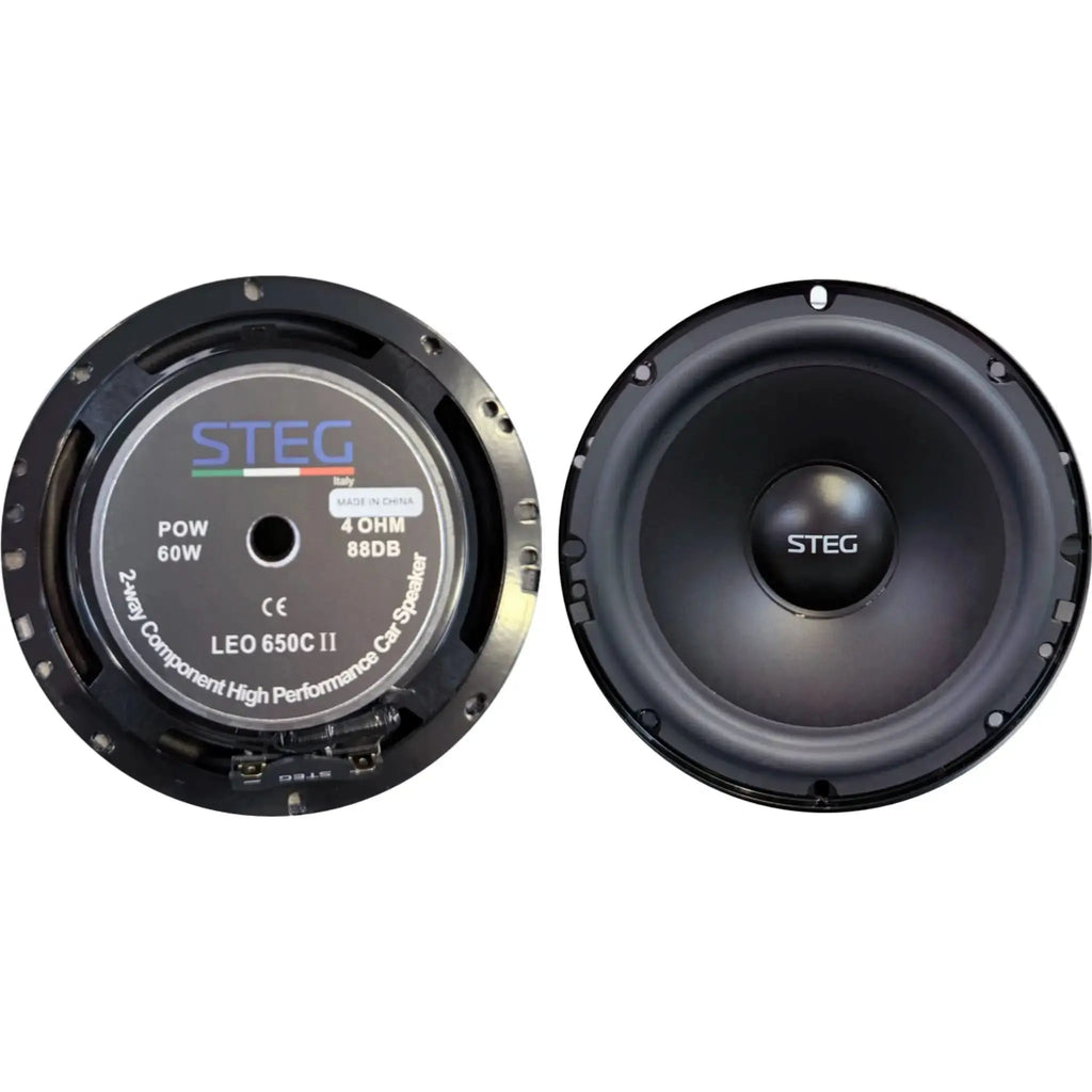 STEG LEO 650C II 6.5” Italian High-Performance 2-Way Component Car Speakers STEG