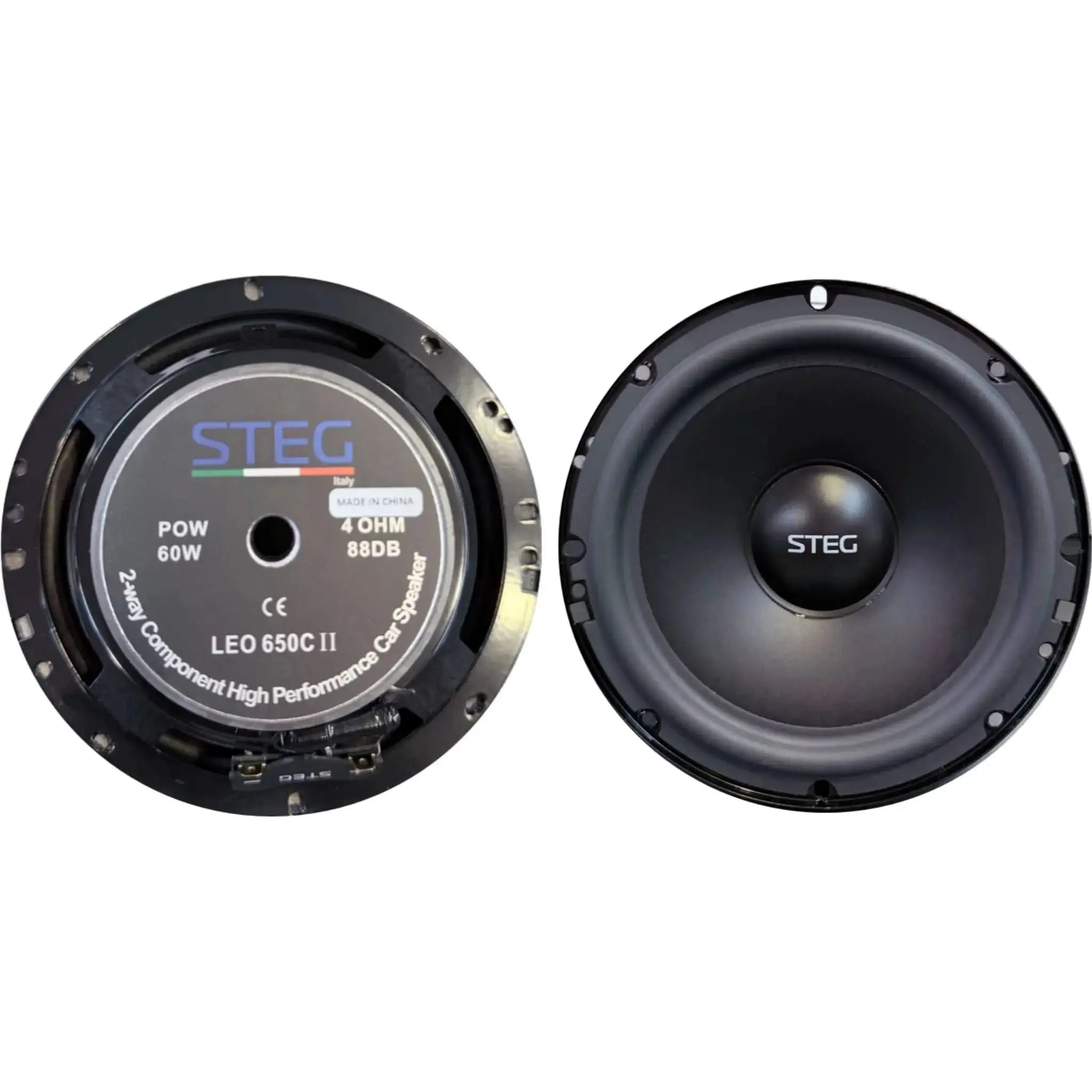 STEG LEO 650C II 6.5” Italian High-Performance 2-Way Component Car Speakers STEG