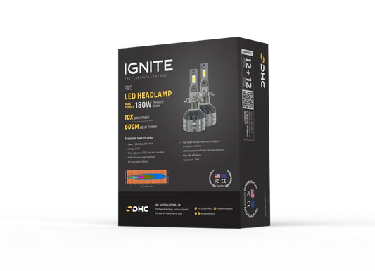 DHC F90 6000K Led Lights for Car Headlights / Foglights - 180 Watts led lights - Sahiba Car