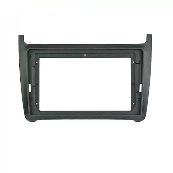 Sahiba Car VW Polo 9-inch Android frame with Canbus, shockproof and UV resistant mount installed in vehicle dashboard.