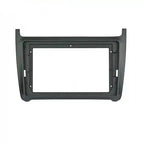 Sahiba Car VW Polo 9-inch Android frame with Canbus, shockproof and UV resistant mount installed in vehicle dashboard.