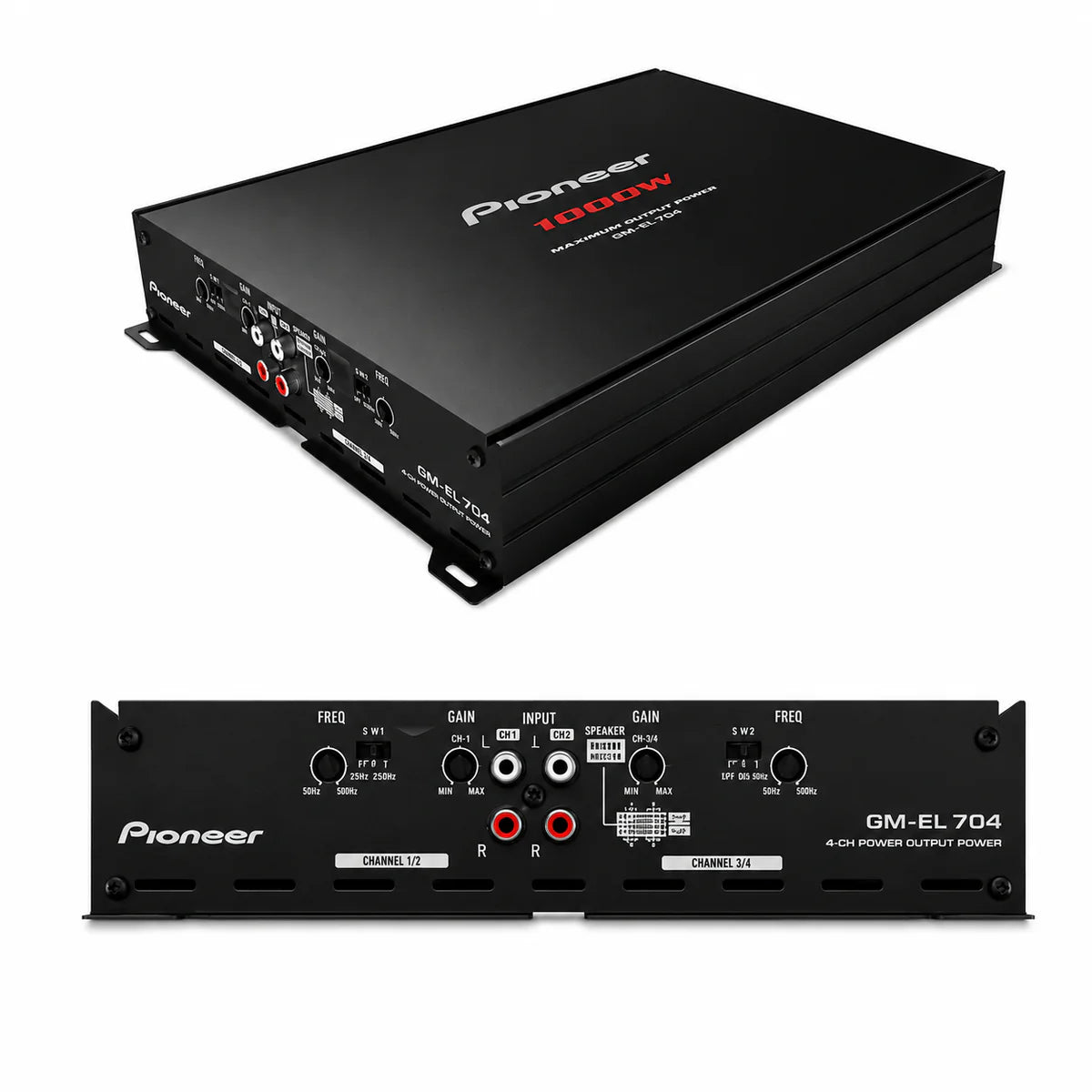 Pioneer GM-EL704 / XCNID 4-Channel Bridgeable Car Amplifier | High Performance Class AB Amplifier for car