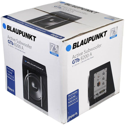 Blaupunkt GTB 8200A 8" Class D Active Subwoofer (75W RMS 200W Peak) - Sahiba Car