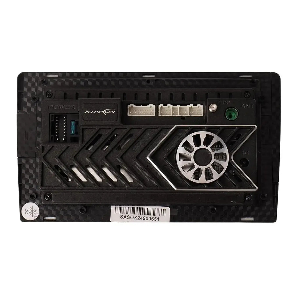 Nippon Android Stereo 9 Pro Extreme car stereo with built-in 360 camera kit, featuring a sleek display and modern dashboard integration.