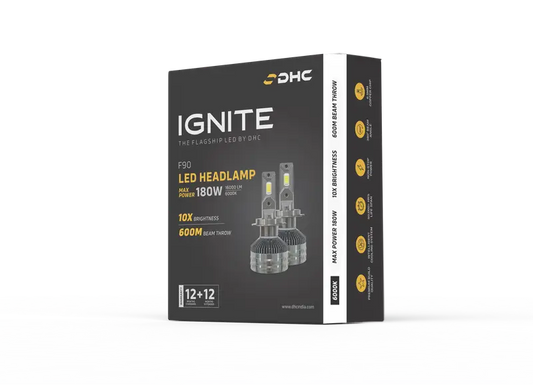 DHC F90 6000K Led Lights for Car Headlights / Foglights - 180 Watts led lights - Sahiba Car