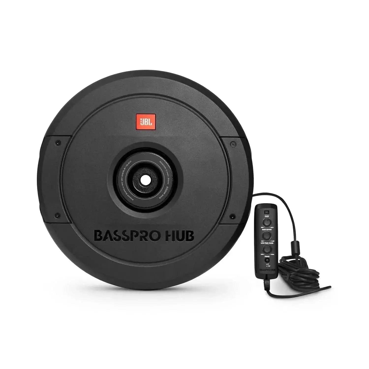 JBL BassPro Hub 11" 200W RMS Spare-Tire Active Subwoofer with Remote JBL