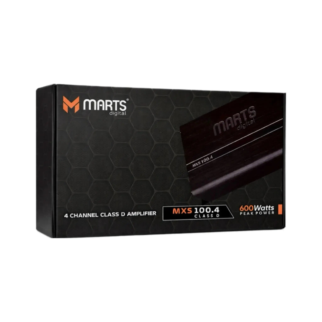 MARTS MXS100.4 Compact 4-Channel Class D Car Amplifier MARTS DIGITAL