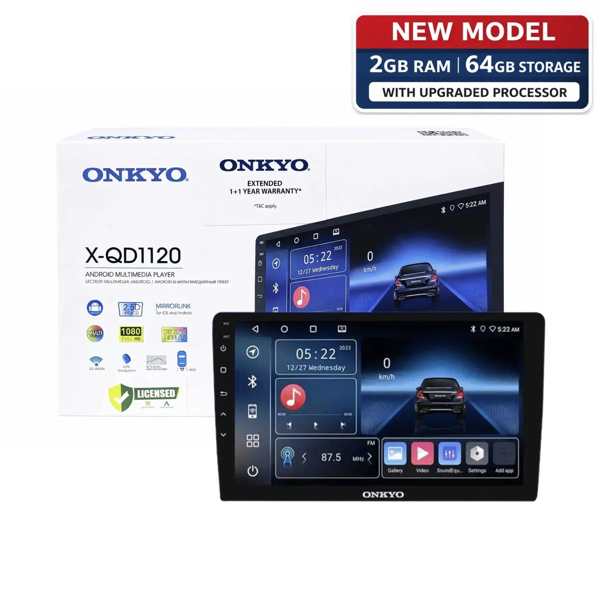 Onkyo X-QD1120 9" Android Stereo with Certified Wireless CarPlay & Android Auto 2026 Onkyo