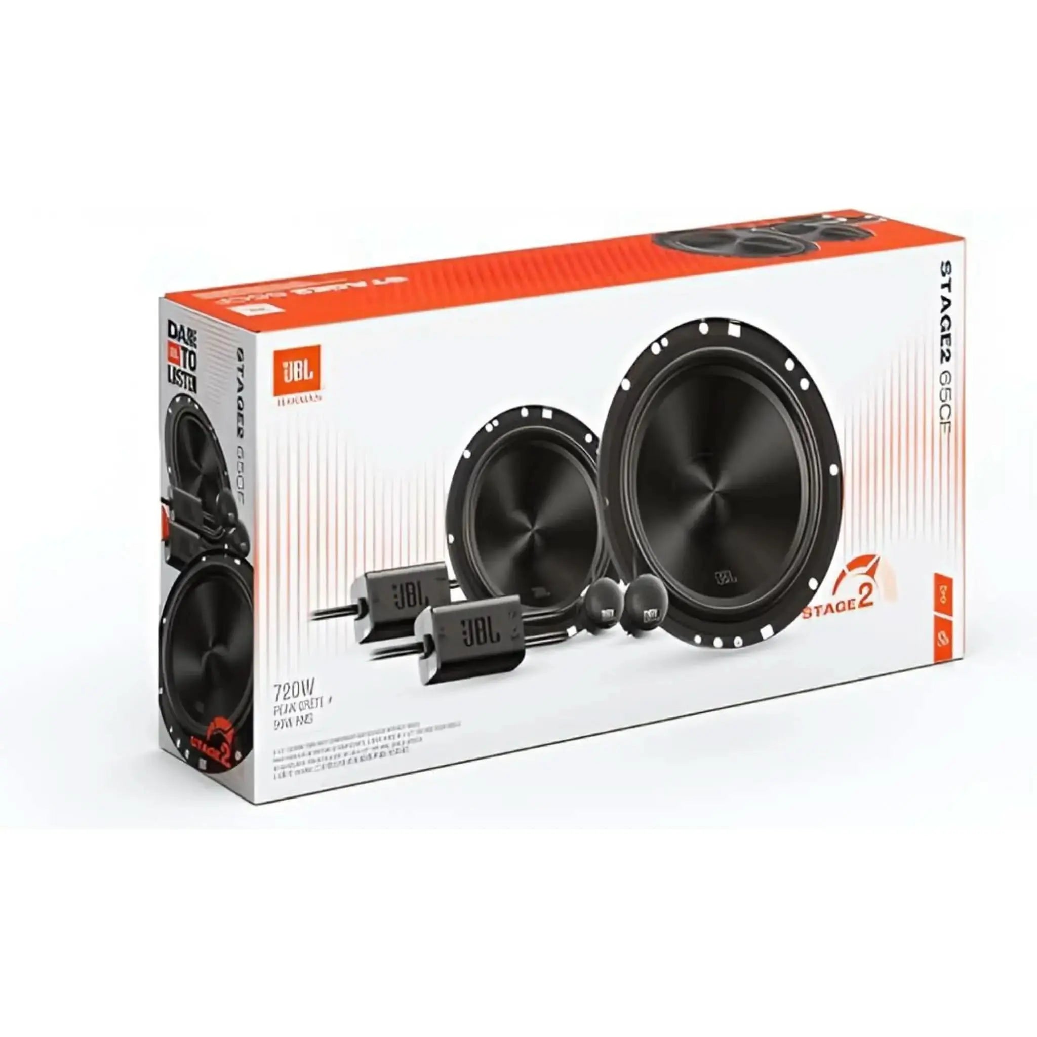 JBL Stage 2 65CF Component Car Speakers 720W Peak, 90W RMS JBL