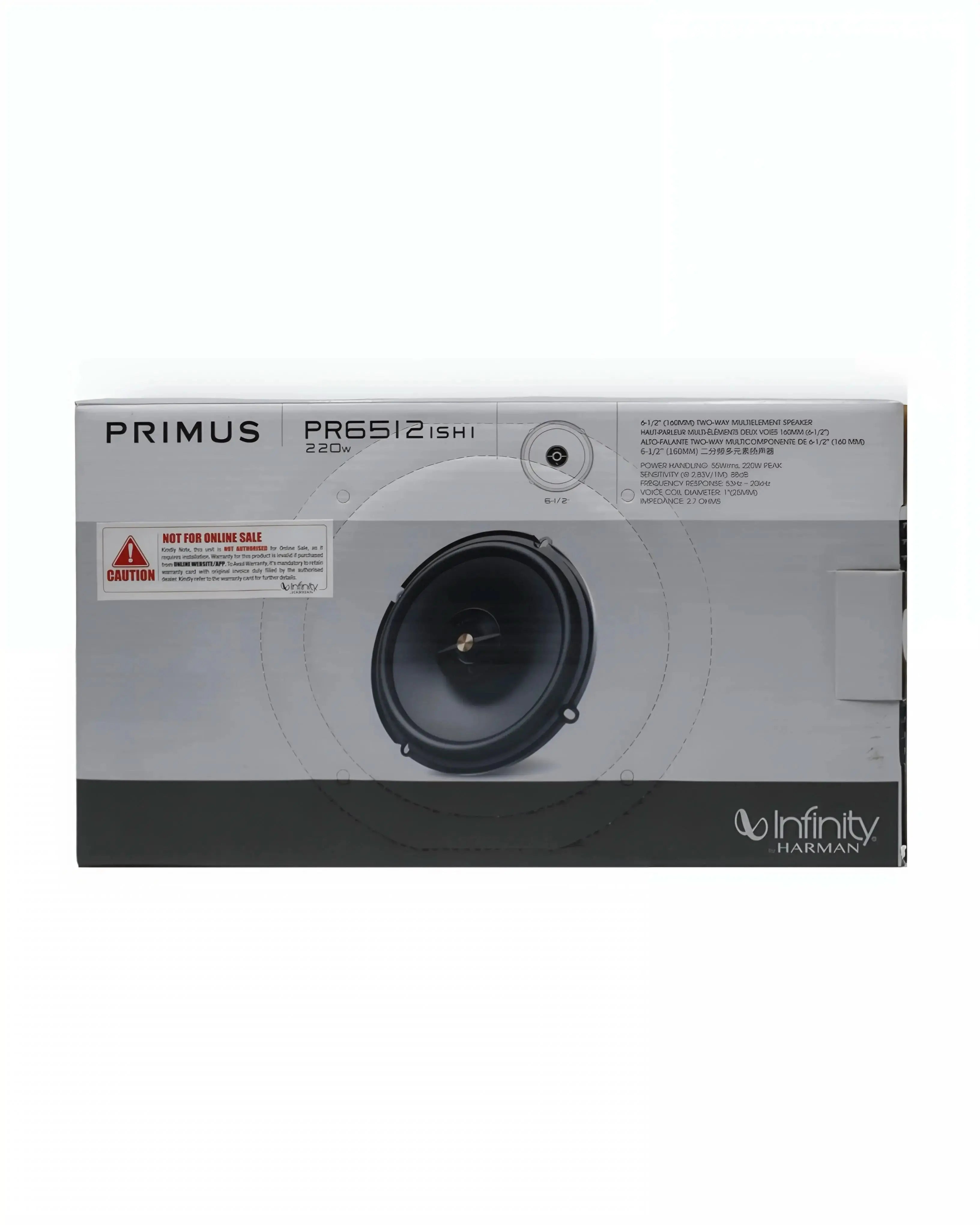 Infinity Primus PR6512ISHI 6.5" Coaxial Speakers (55W RMS 165W Peak) - Sahiba Car