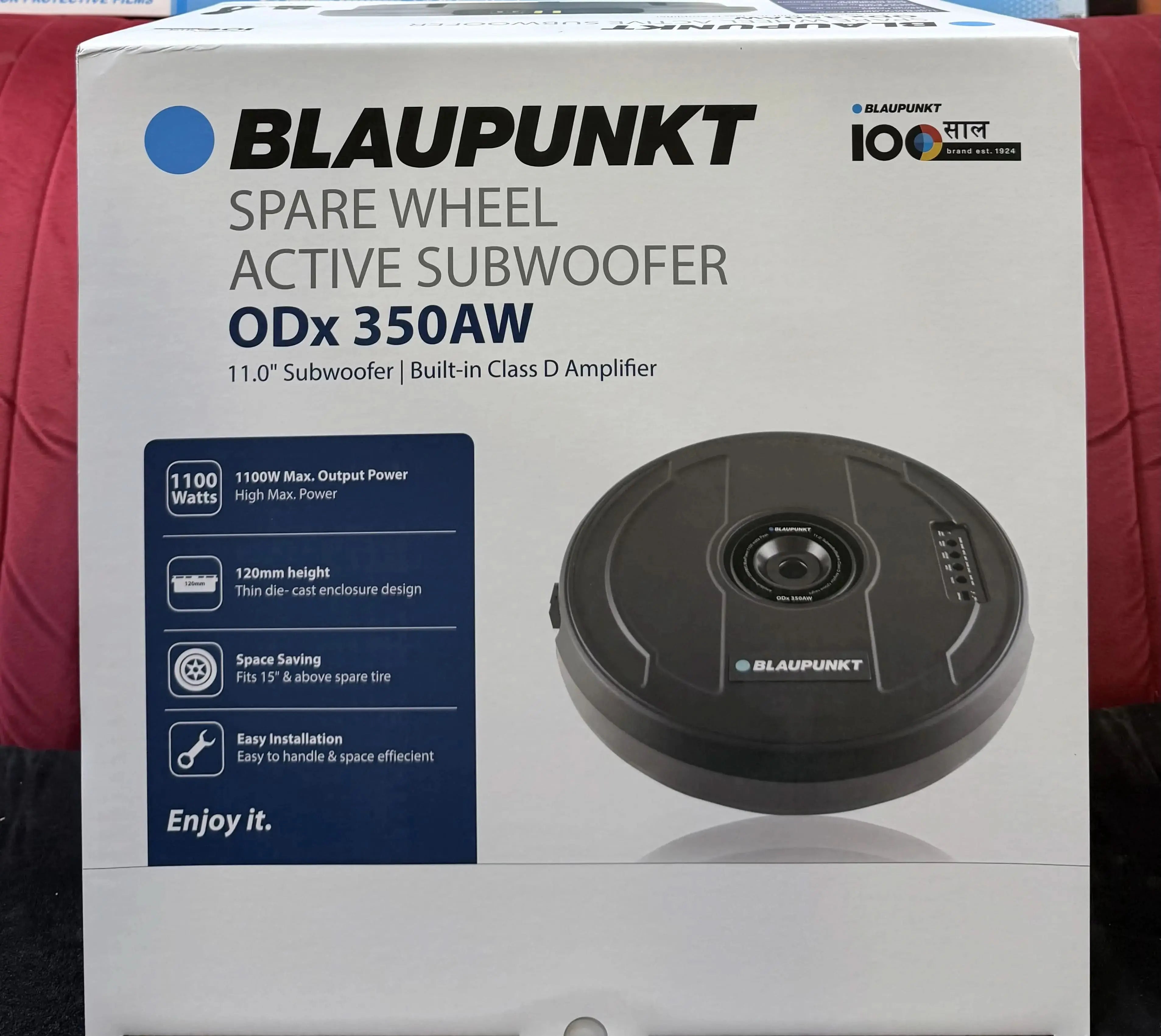 Blaupunkt ODX 350 AW 11" Active Subwoofer with 1100W Max Power & Built-in Class D Amp BLAUPUNKT
