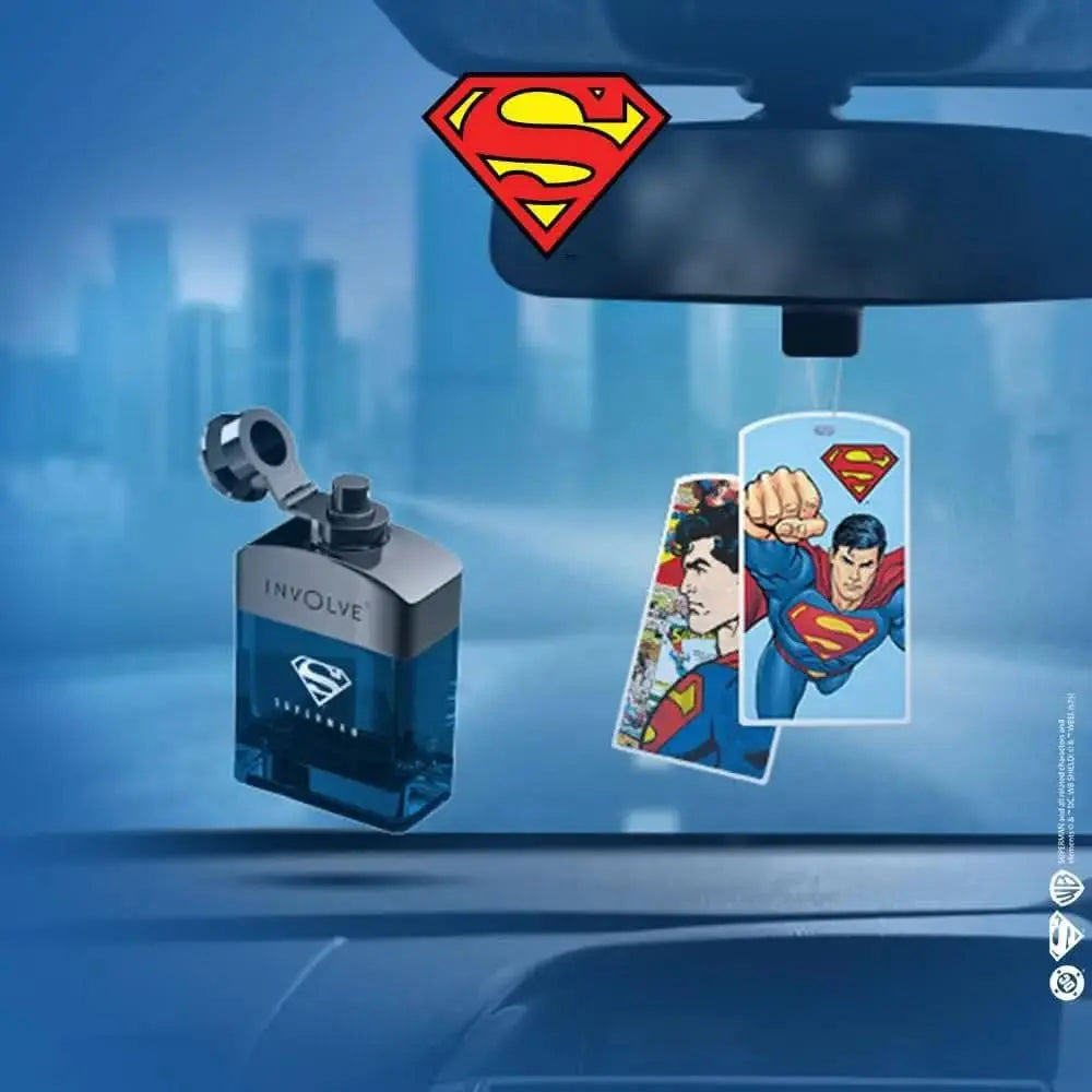 Superman Car Perfume Spray (50ml) - DC Comics OFFICIAL MERCHANDISE - Sahiba Car