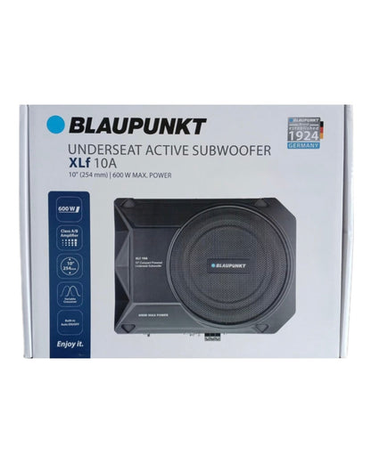 Blaupunkt XLF 10A 10” Compact Active Under Seat Subwoofer (150W RMS 600W Peak) - Sahiba Car