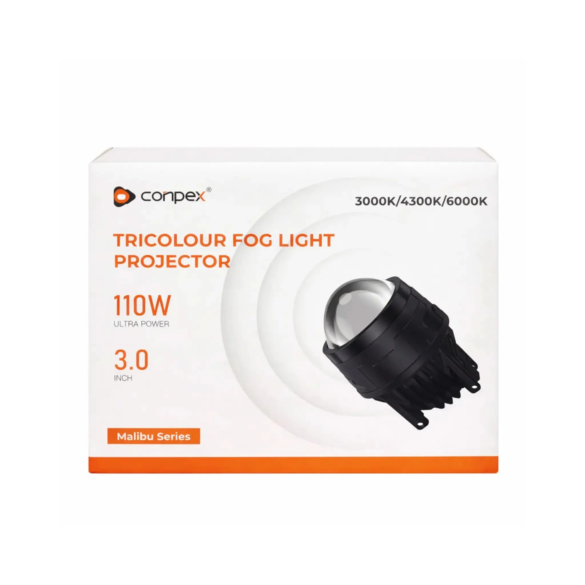 Conpex Malibu Series 110W Trio Color 3-Inch Fog Projector Lights Conpex