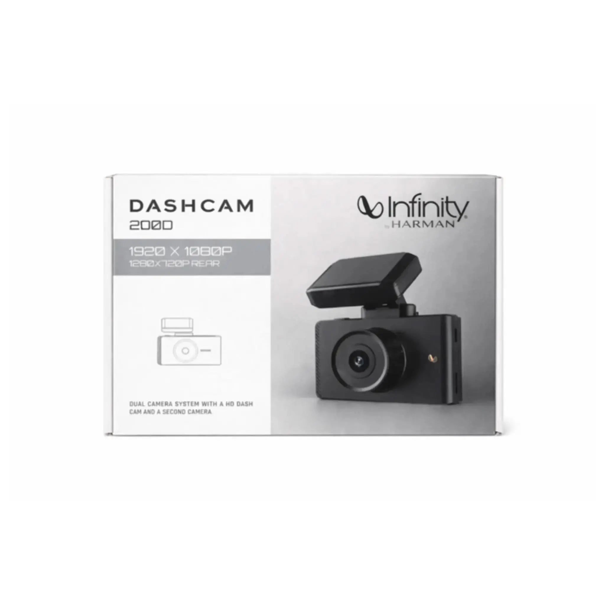 Infinity Car Dashcam 200D Dual Channel 1080p Front & Rear with Night Vision & 3" IPS Display BLAUPUNKT
