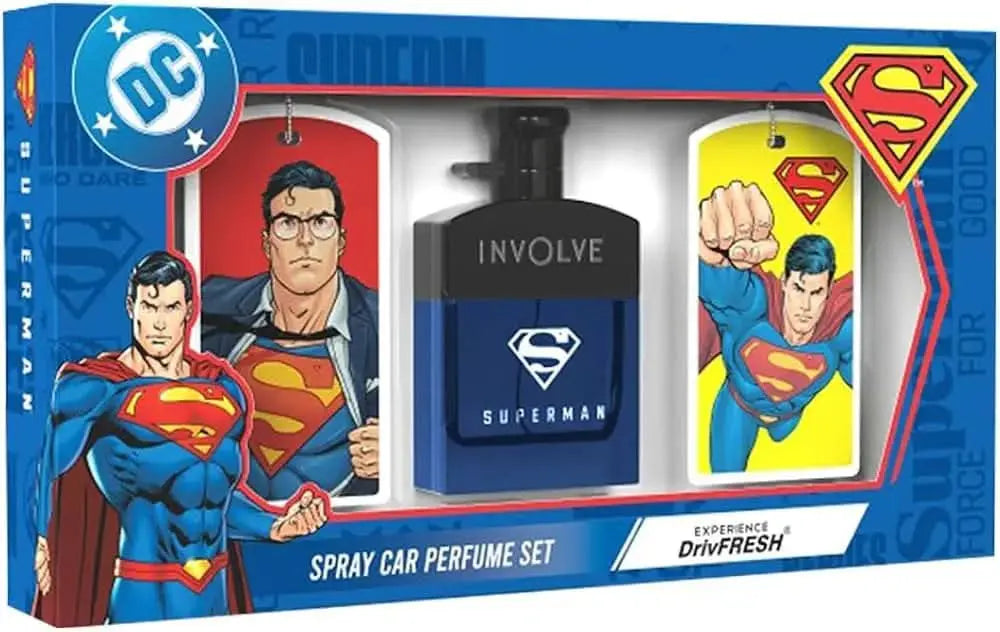 Superman Car Perfume Spray (50ml) - DC Comics OFFICIAL MERCHANDISE - Sahiba Car