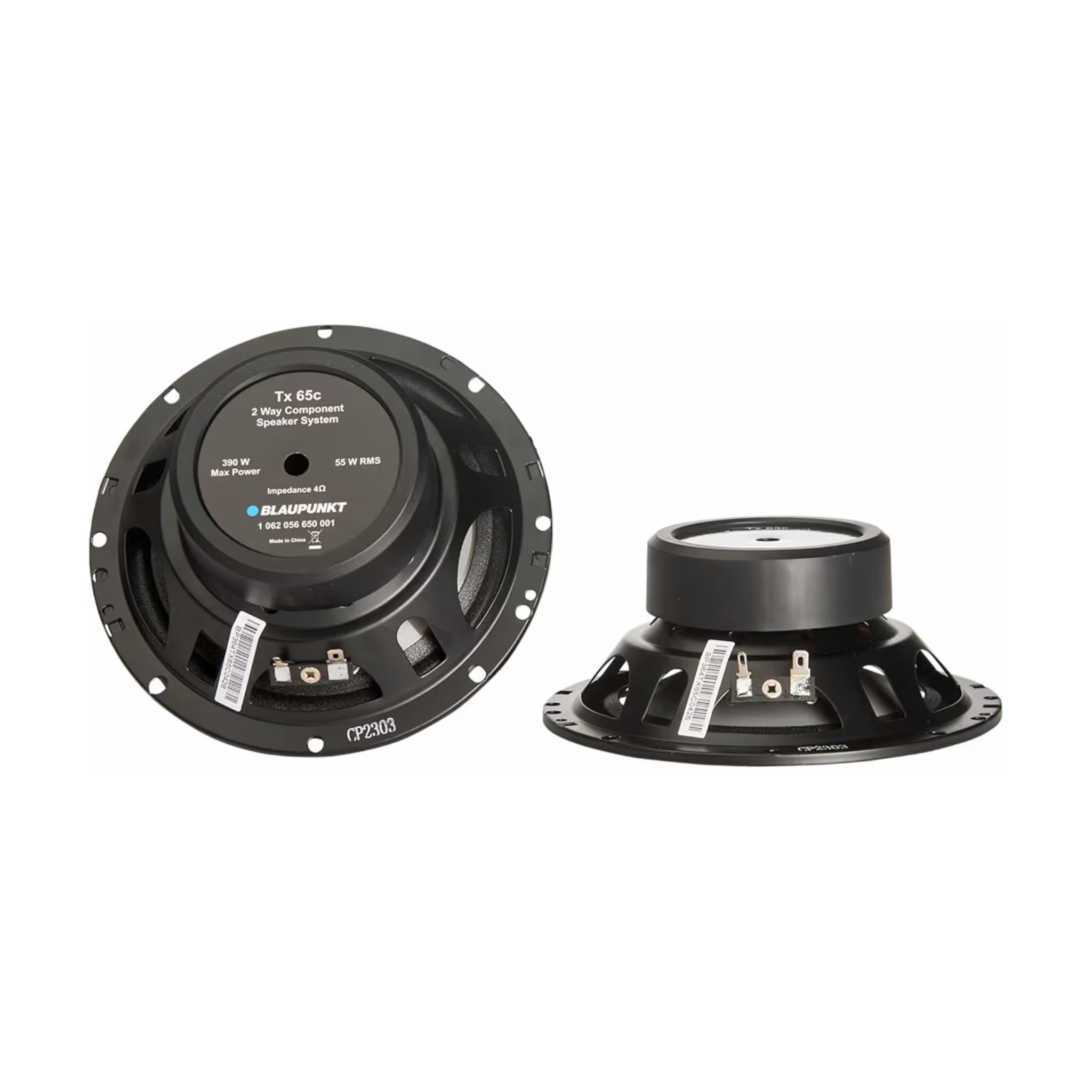 Blaupunkt TX 65C 6.5 Inch 390W 2-Way Component Car Speakers with Silk Dome Tweeters BLAUPUNKT