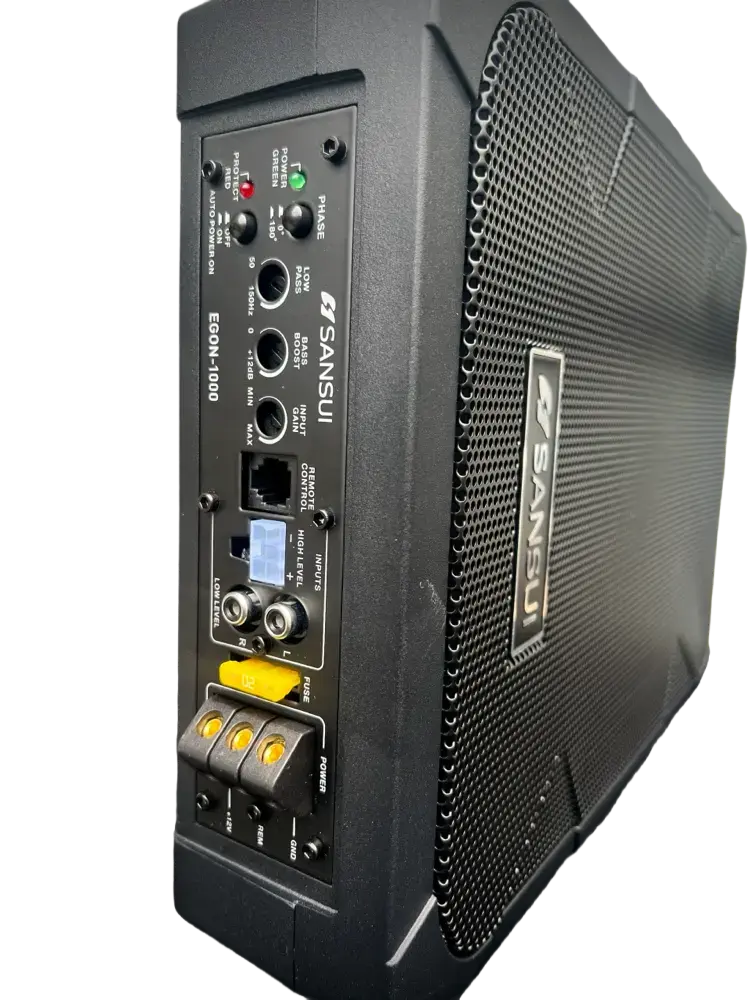 Sansui EGON-1000 Ultra Slim Active Underseat Subwoofer 1000 Watts - Sahiba Car