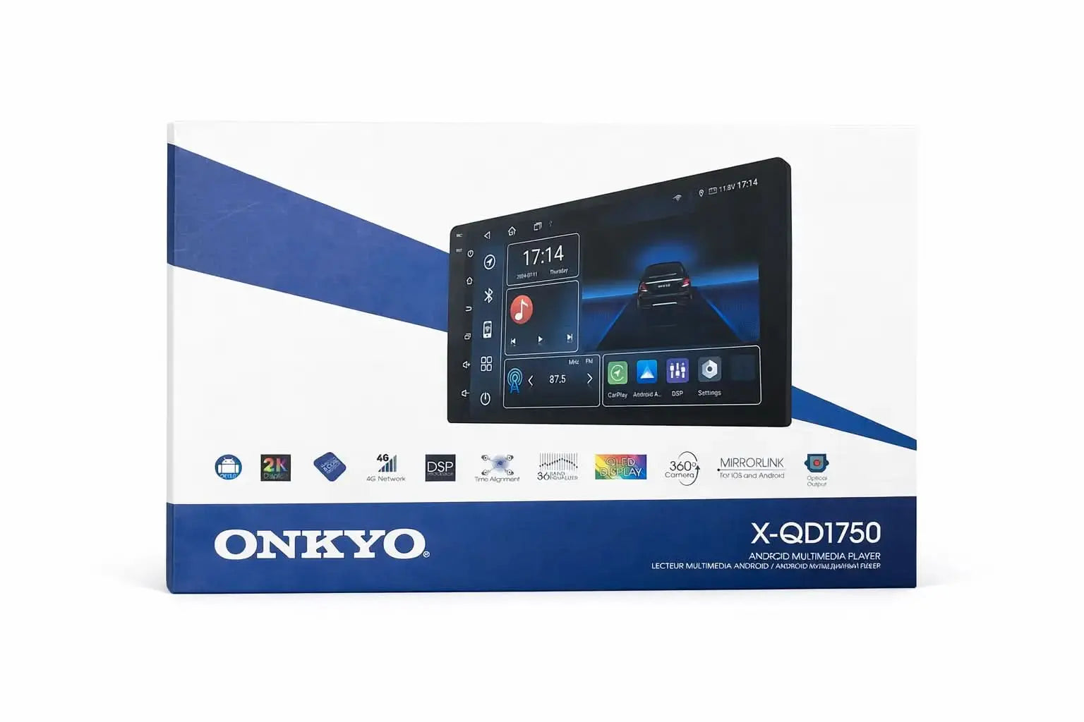 Onkyo X-QD1750 android stereo 8 GB Ram 256 GB Storage (High End Model) Onkyo