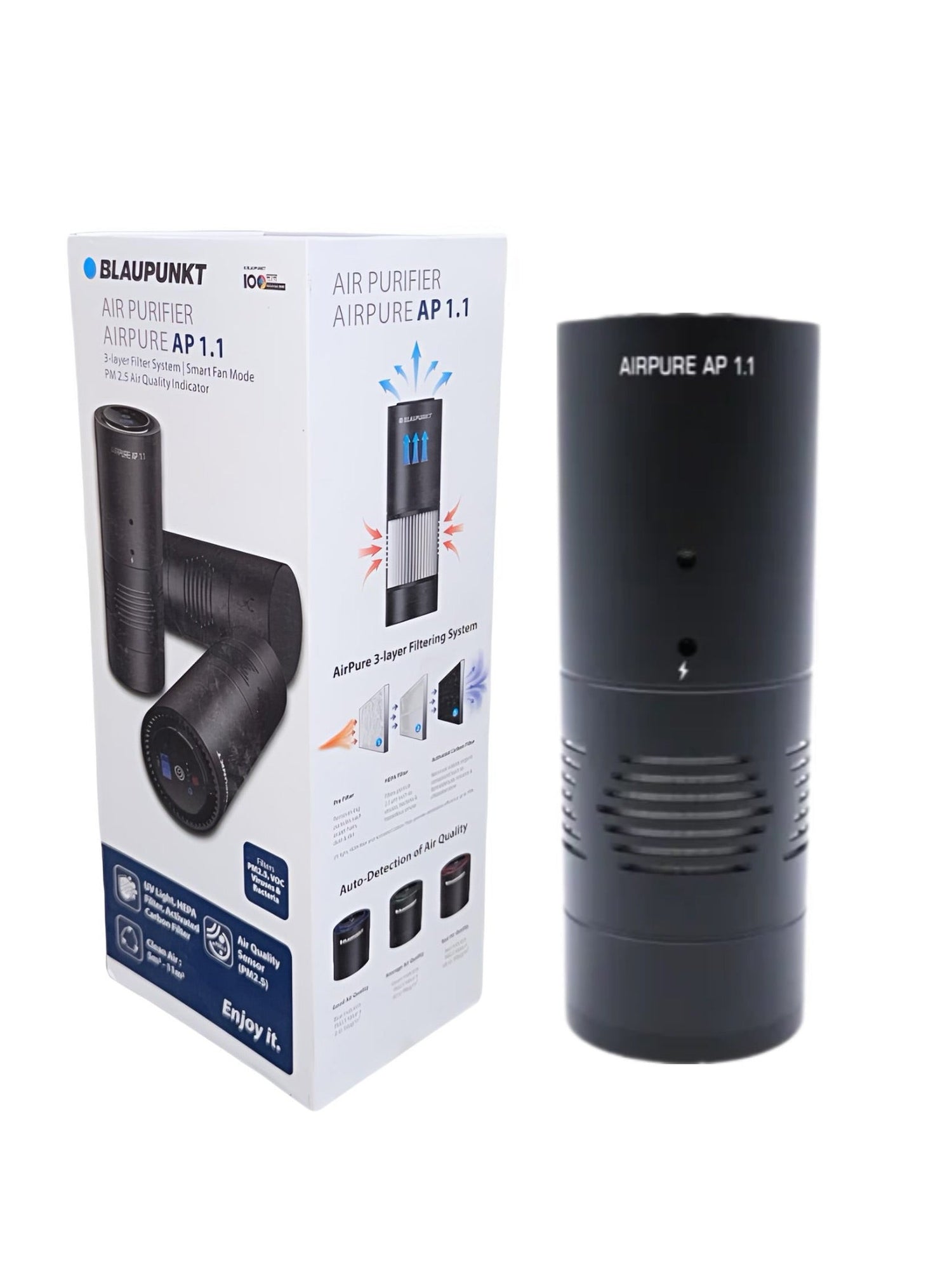 Blaupunkt Car Air Purifier (AP 1.1 AIRPURE) With 3 Layer filter System - Sahiba Car