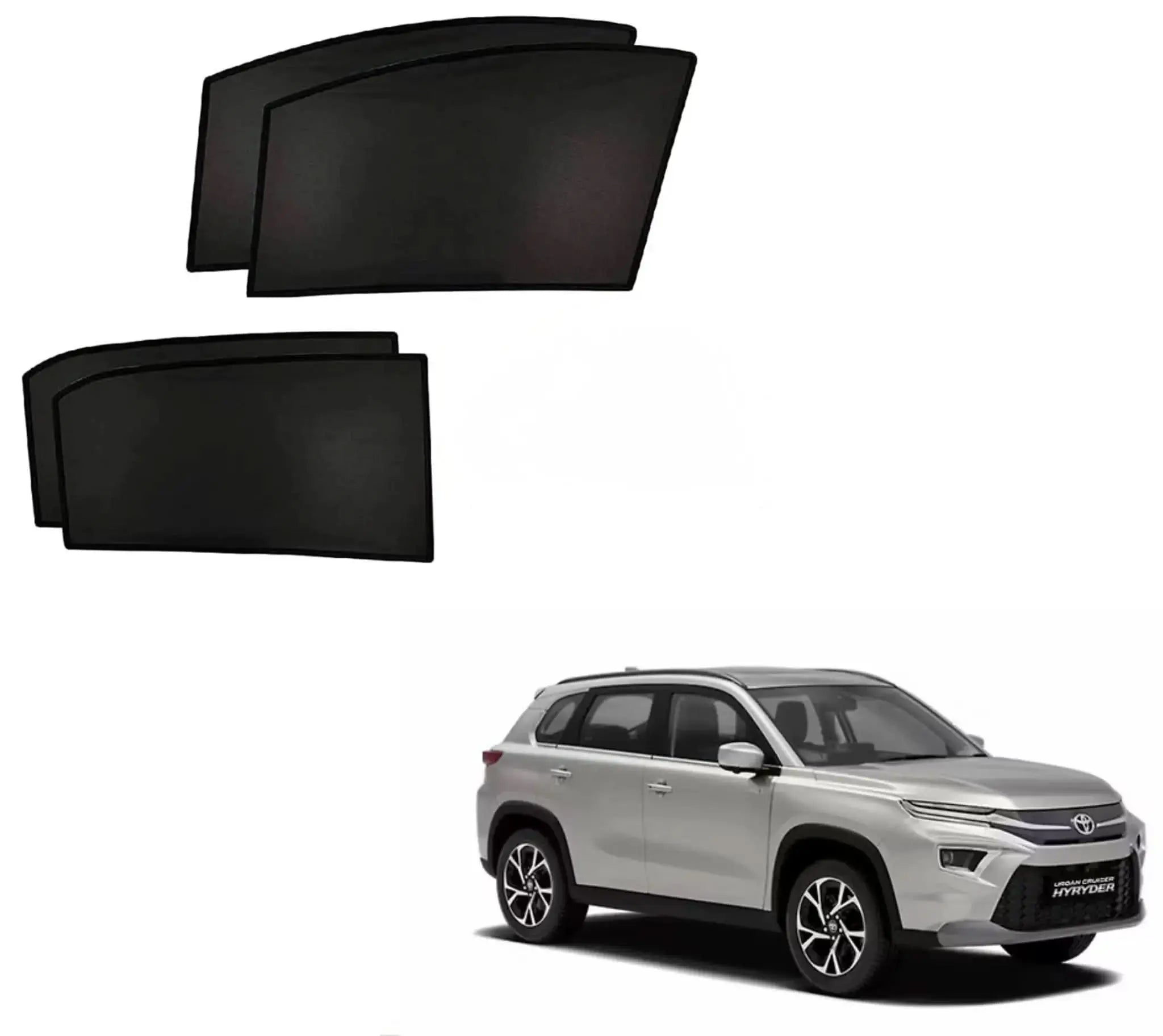 Toyota Hyryder Custom Fit Sunshade Mesh Window Covers Sahiba Car