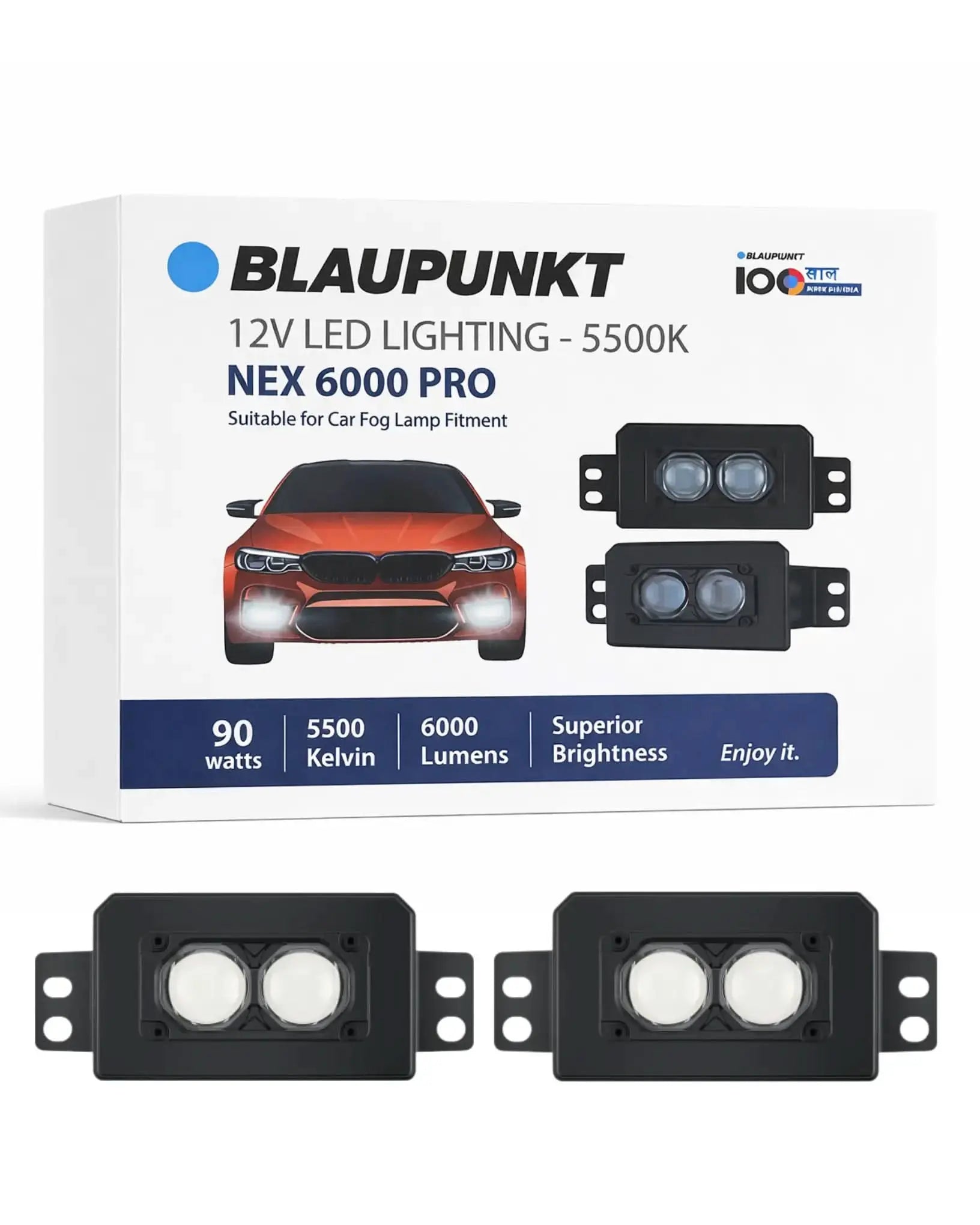 Blaupunkt NEX6000 PRO Fog lamps with frame for Tata Nexon / Tata Curv BLAUPUNKT
