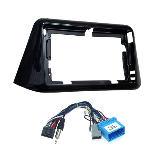 New Brezza 9 inches Android Frame with Coupler (Gloss Black) - Sahiba Car