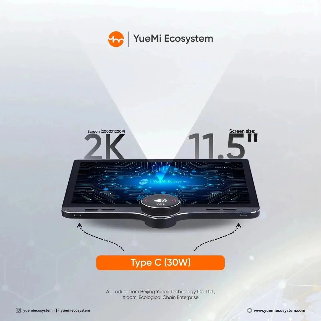 YueMi M11 Car Infotainment System 4GB RAM 64GB Storage | 11.5" Display | Digital Knob Interface YUEMI ECOSYSTEM