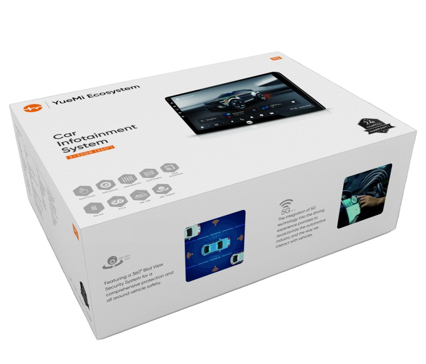 YueMi M2 2GB+32 GB Android Stereo with 360° Birdview Support & DSP (DDR 4 RAM - Sahiba Car