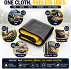 Sahiba Car microfiber cloth for car cleaning, 800GSM, soft and absorbent fabric suitable for detailing and polishing vehicles.