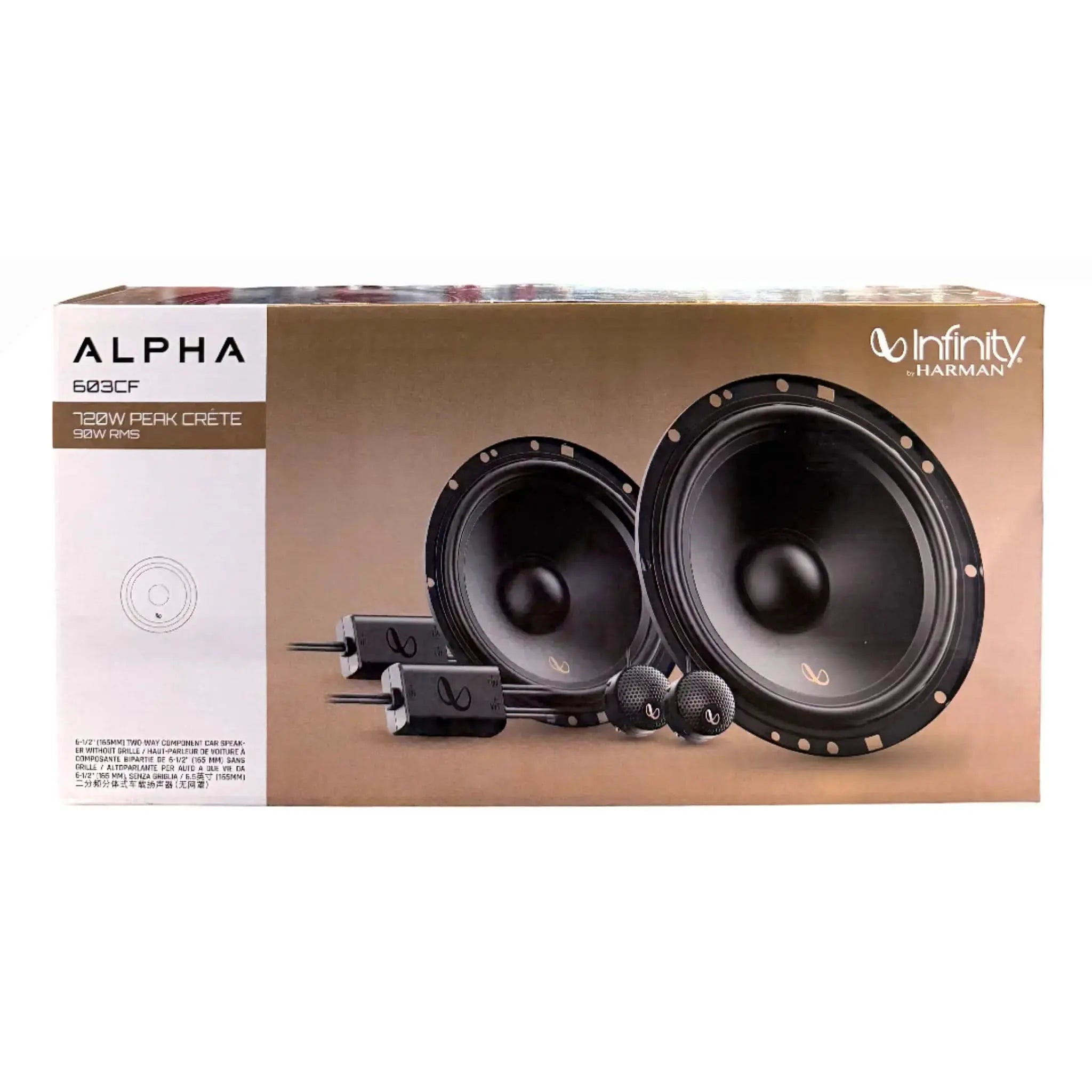 Infinity Alpha 603CF 6.5" 2-Way Component Speakers 90W RMS INFINITY