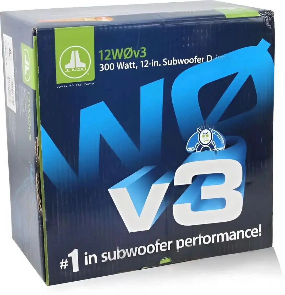 JL Audio 12W0V3-4 12" Subwoofer (300W RMS) - Sahiba Car
