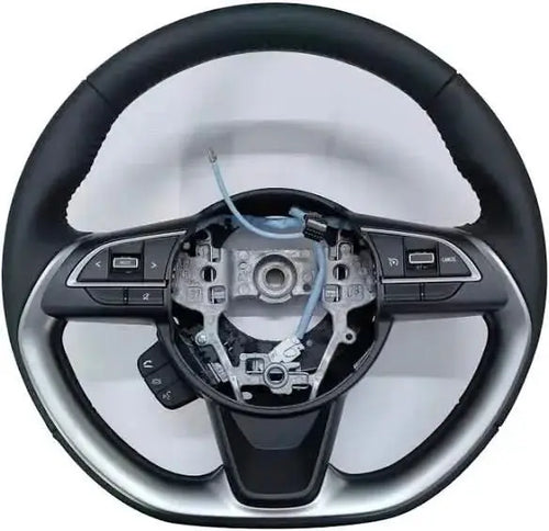 Fronx Top Model Steering - Leather Upholstery wrapped with all controls - Sahiba Car