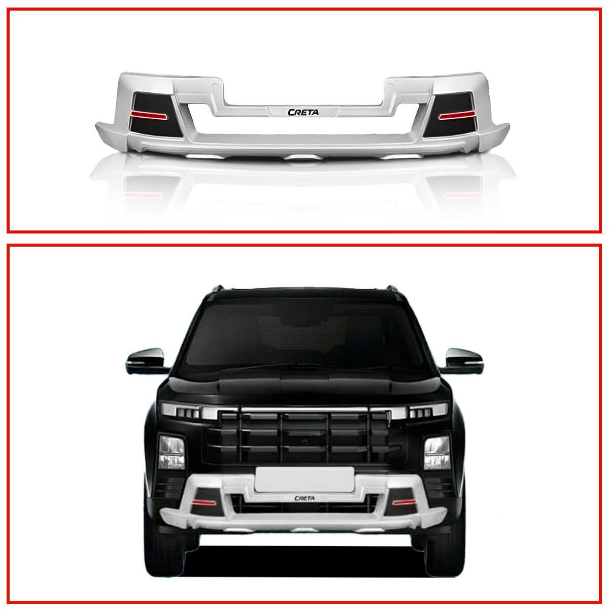  Hyundai Creta 2024 Front and Rear Bumper Guards