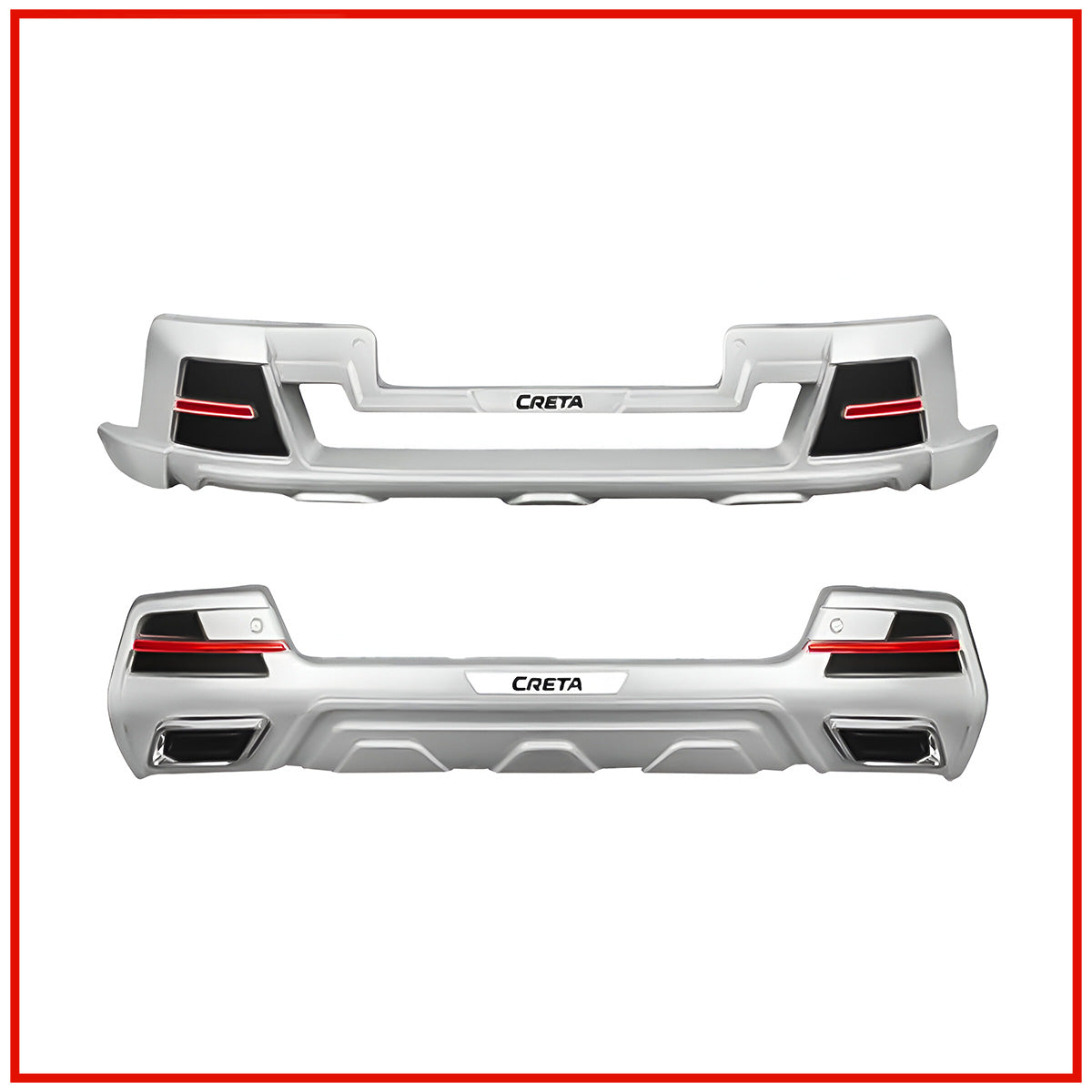  Hyundai Creta 2024 Front and Rear Bumper Guards