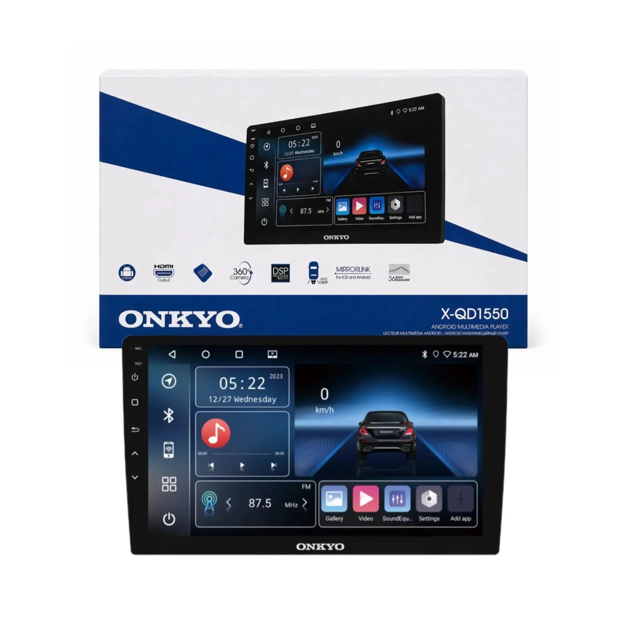 Onkyo X-QD1550 Android stereo With 4GB Ram 64GB Storage Onkyo