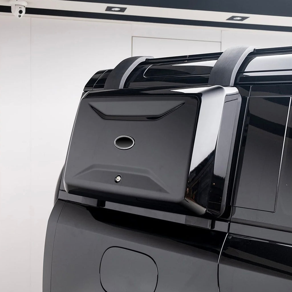 Land Rover Defender Side Gear Carrier Storage Box Black | Exterior Utility Cargo Box
