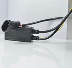 Black LED projector fog lamp driver module with wiring harness and connectors