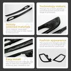 LED ambient light kit parts shown: trim bars, bezels and installation accessory pieces
